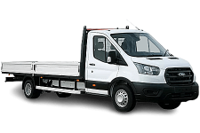 Van Hire Wirral - White Ford Transit Dropside Van - Van hire Wirral